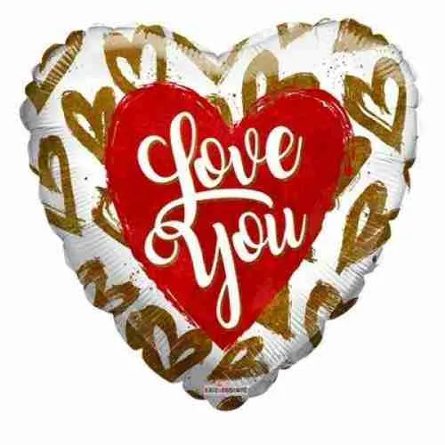 Globo Mini Corazón I Love You 9″