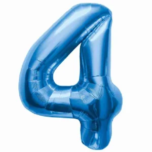 Globo Mylar Azul Numero 4
