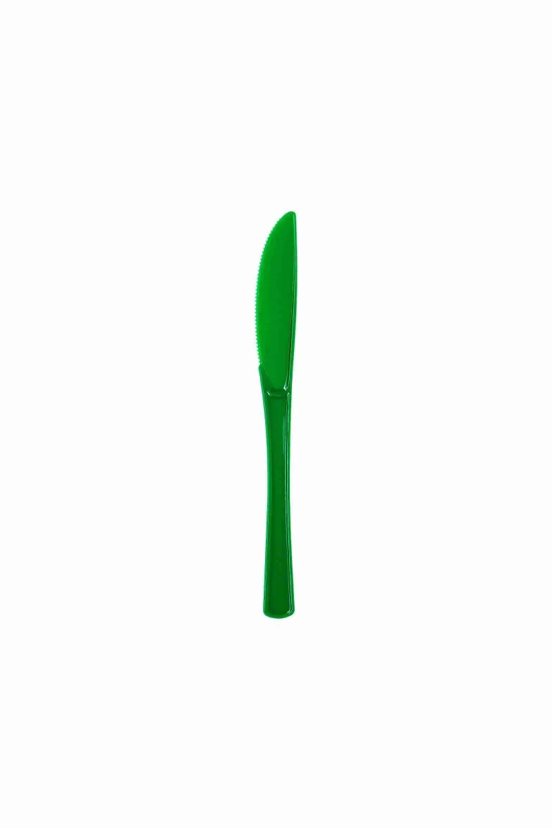 Cuchillo Plástico Verde Lima