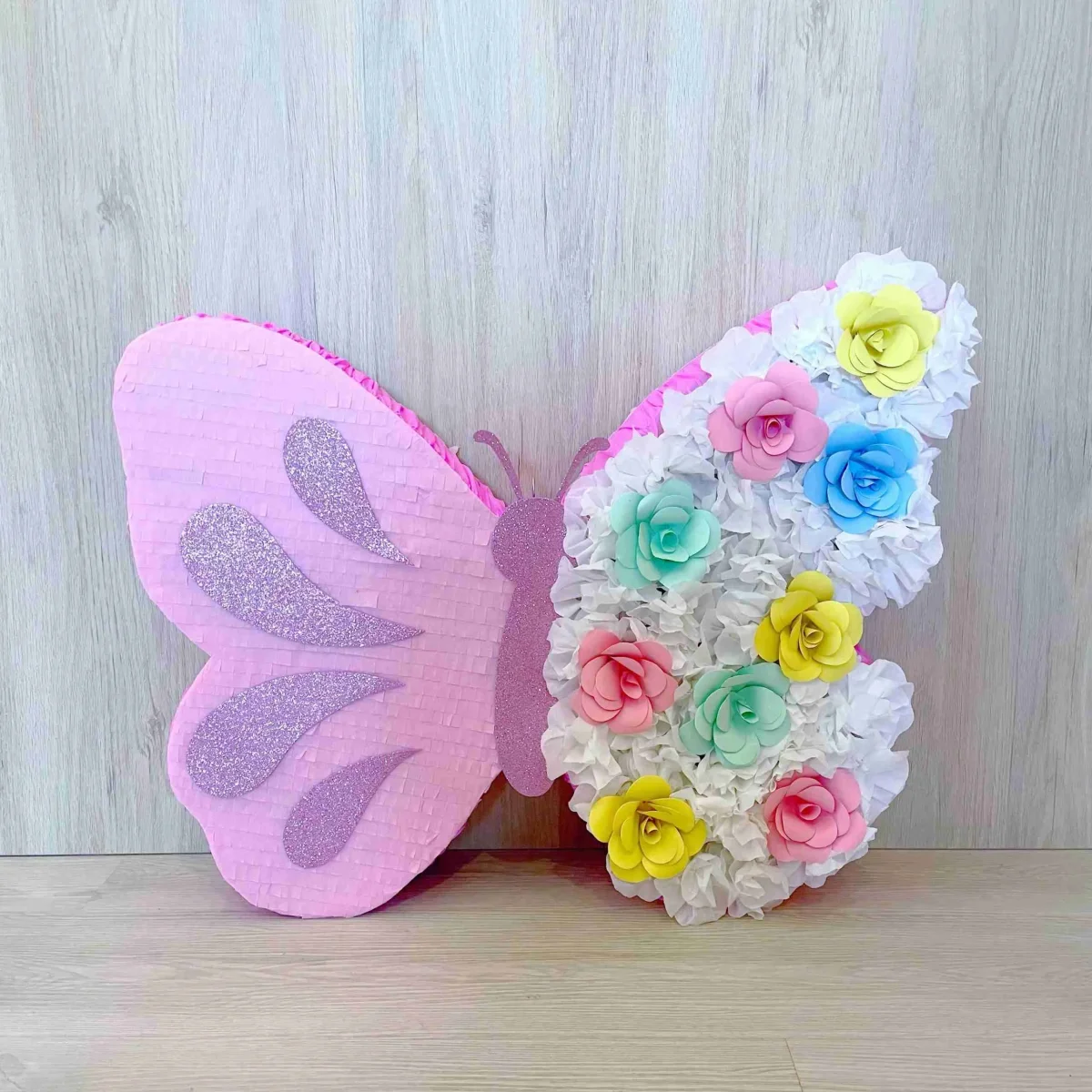 Piñata Mariposa con Flores (Por Pedido)